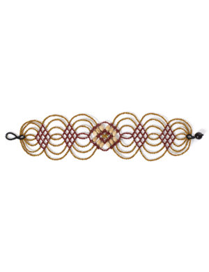 Étsa Flower Choker <br> Red, Mustard & Beige